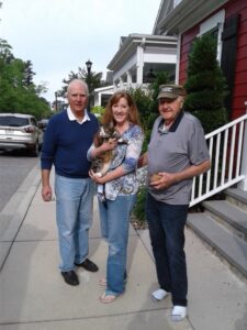 From left to right, Peter Bell, Curious the Cat, Tracy Thompson, and Dwight Roach.