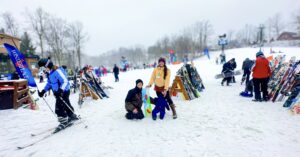 Skiing and Snowboarding in the Winter