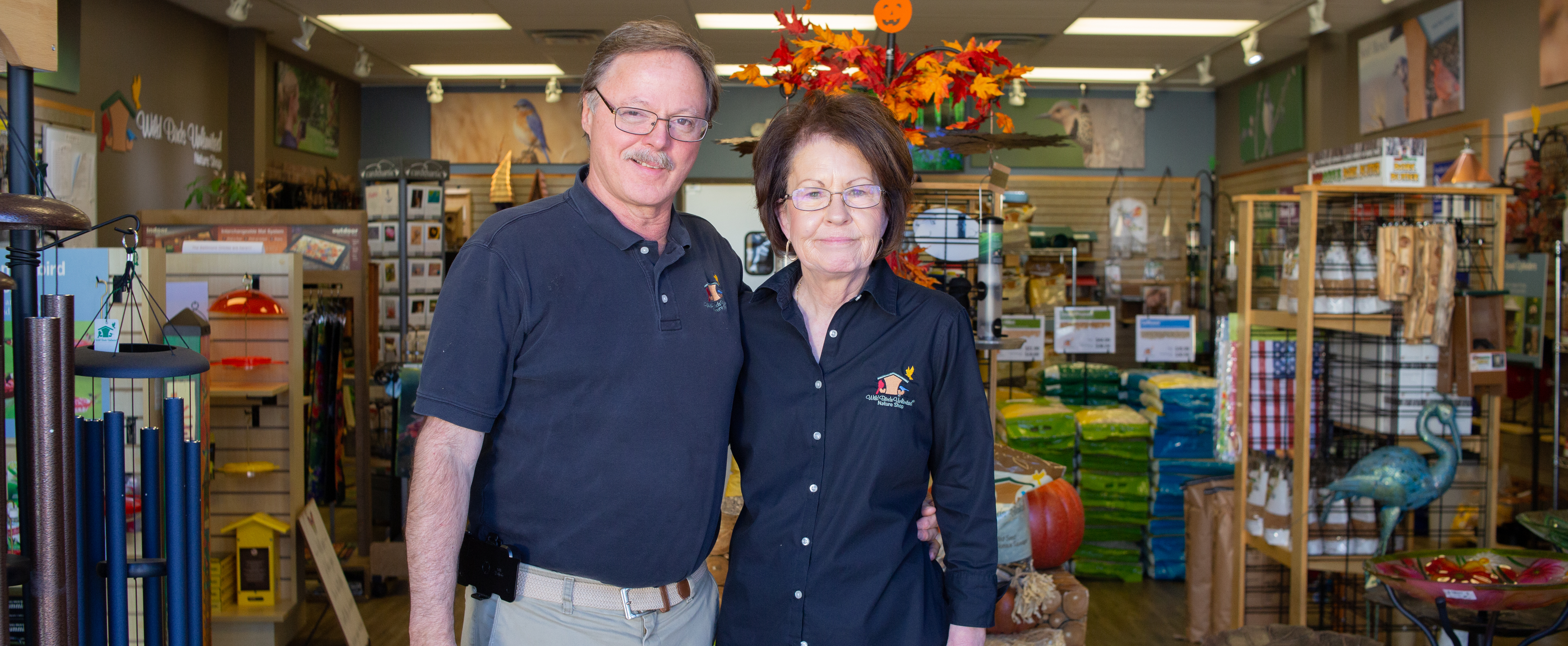 Rich and Diane Duloft standing in their store