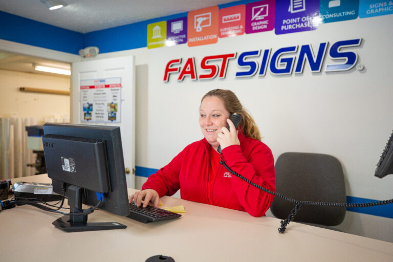 FASTSIGNS prides themselves on their superior customer service. — Photo Meganpixels Parker