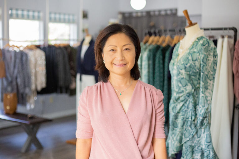 Owner Eunic Han blends the timeless grace and simple elegance of New York fashion with the easy-going, fun, and happy vibe of Myrtle Beach into the upscale, casual women's clothing and accessories she carries in her boutique. — Photo Meganpixels Parker