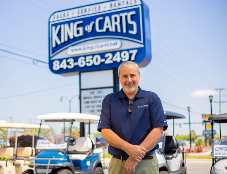 Don Osika (above), sales manager of King of Carts