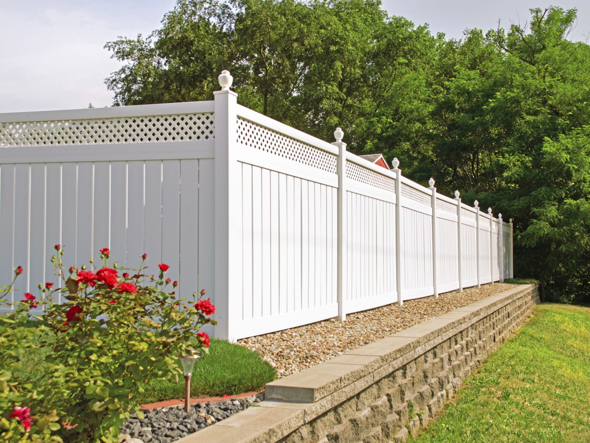 Fences & Gates  Pictured: Vinyl / PVC Fence