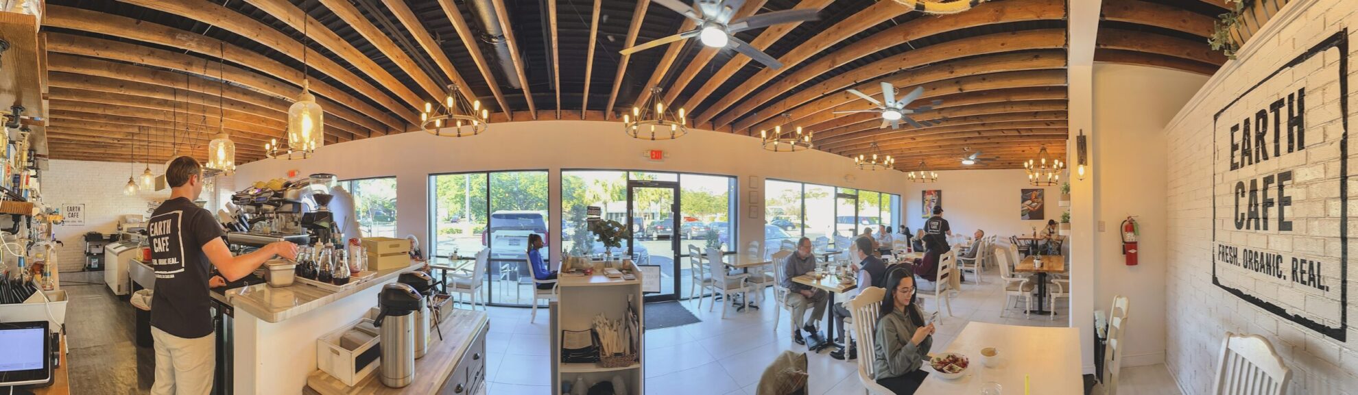 Inside look of Earth Cafe in Myrtle Beach, SC
