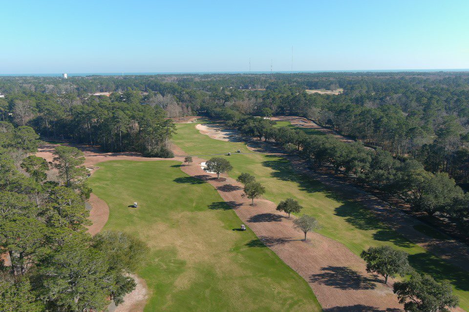 aerial view Caledonia Golf Course in Myrtle Beach, sC