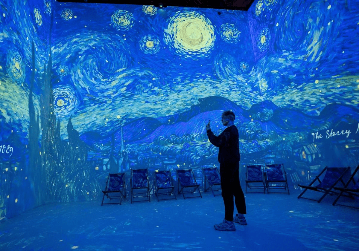 Experience the Captivating Blend of Art and Technology at Beyond Van Gogh Immersive Experience in Myrtle Beach.