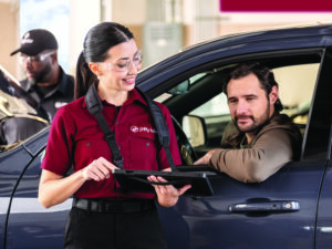 15-minute service, no appointment—and yes, you can stay in your car.